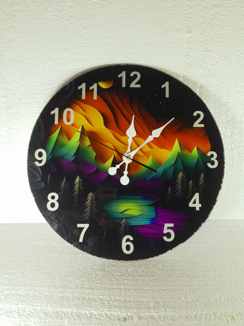 Dreamscape Acrylic Wall Clock – 18x18 Inch