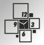 Modern Geometric Frame Wall Clock – Minimalist Square Design