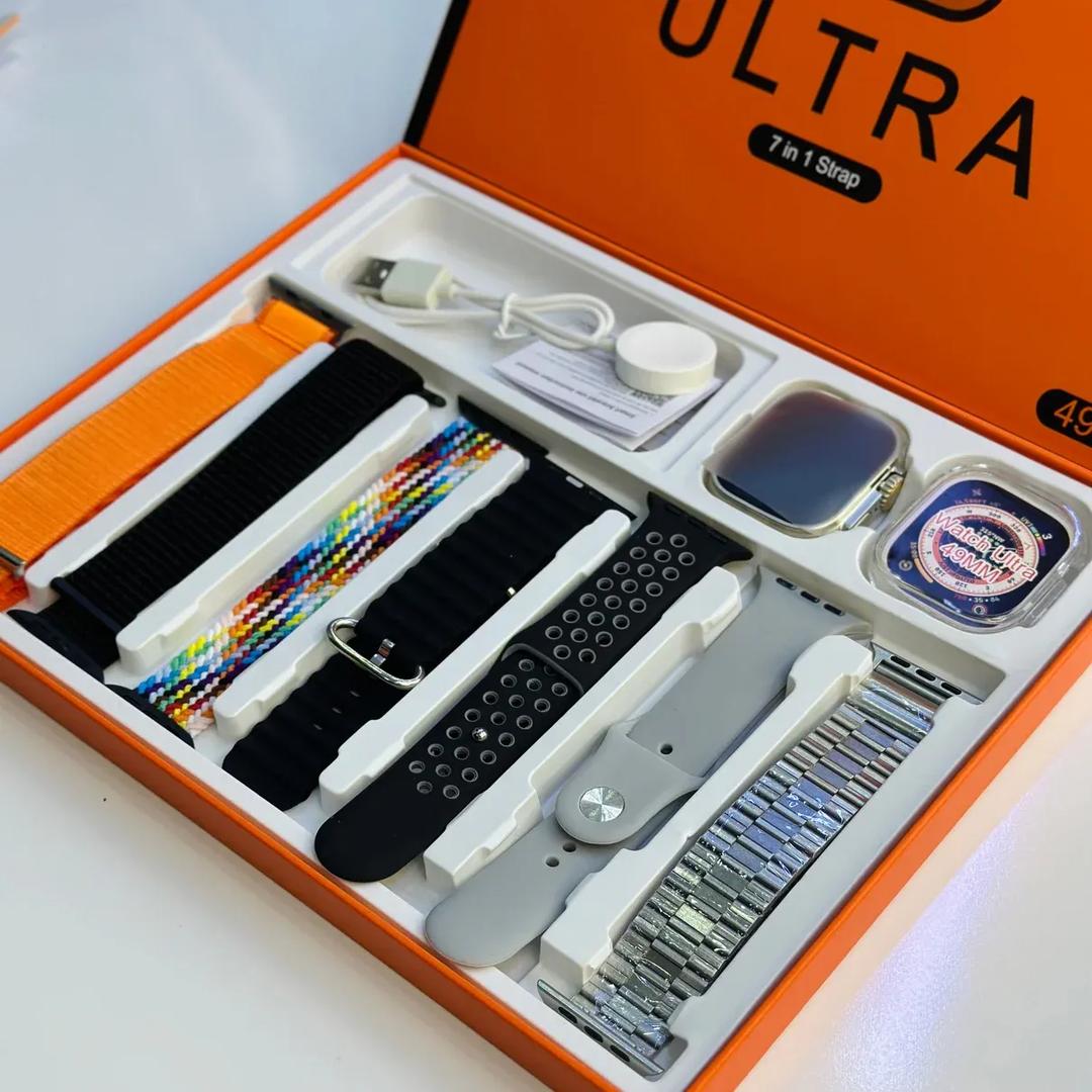 ⌚ Ultra Smartwatch – 7-in-1 Multi-Color Strap Pack 🌈 | Style Meets Smart Technology