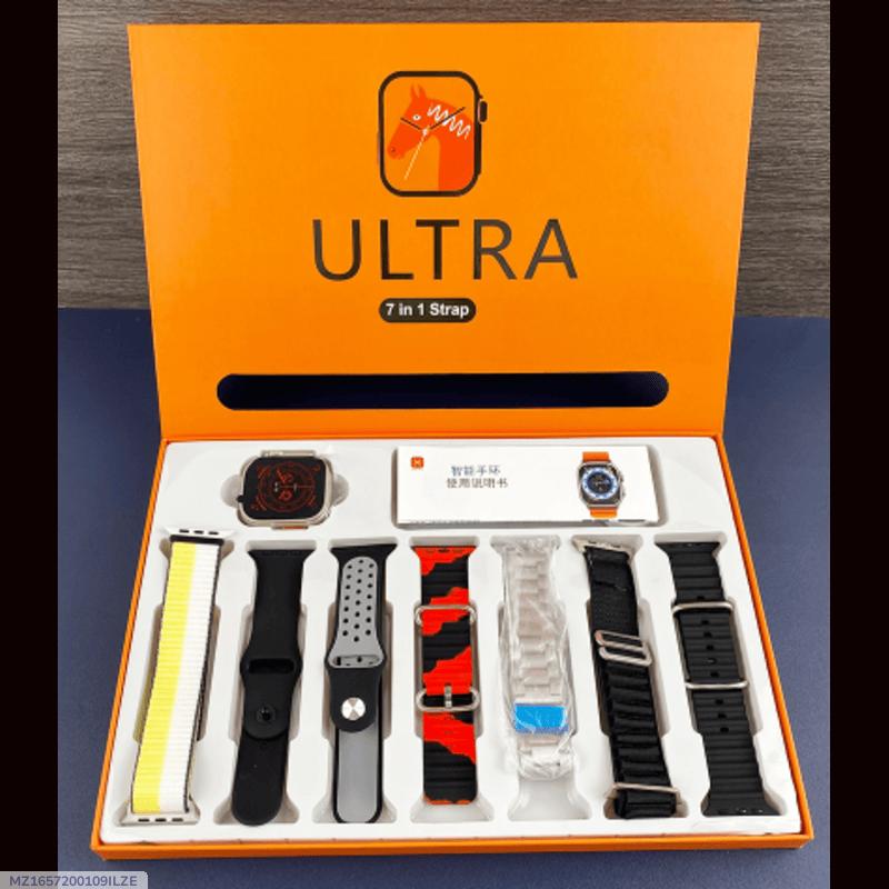 ⌚ Ultra Smartwatch – 7-in-1 Multi-Color Strap Pack 🌈 | Style Meets Smart Technology