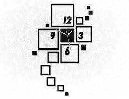 Modern Geometric Frame Wall Clock – Minimalist Square Design