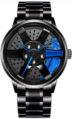 Wheel Rotating Watch ⌚ | Unique Car Rim Design 🚗 | Stylish & Durable