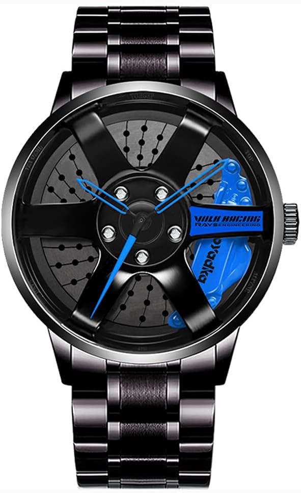 Wheel Rotating Watch ⌚ | Unique Car Rim Design 🚗 | Stylish & Durable