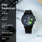 Wheel Rotating Watch ⌚ | Unique Car Rim Design 🚗 | Stylish & Durable